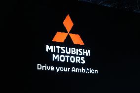 Mitsubishi Motors signboard and logo